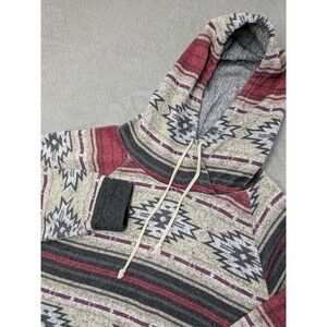 Brooklyn Cloth Mens Medium Aztec Geometric Pattern Hoodie Sweatshirt Pullover